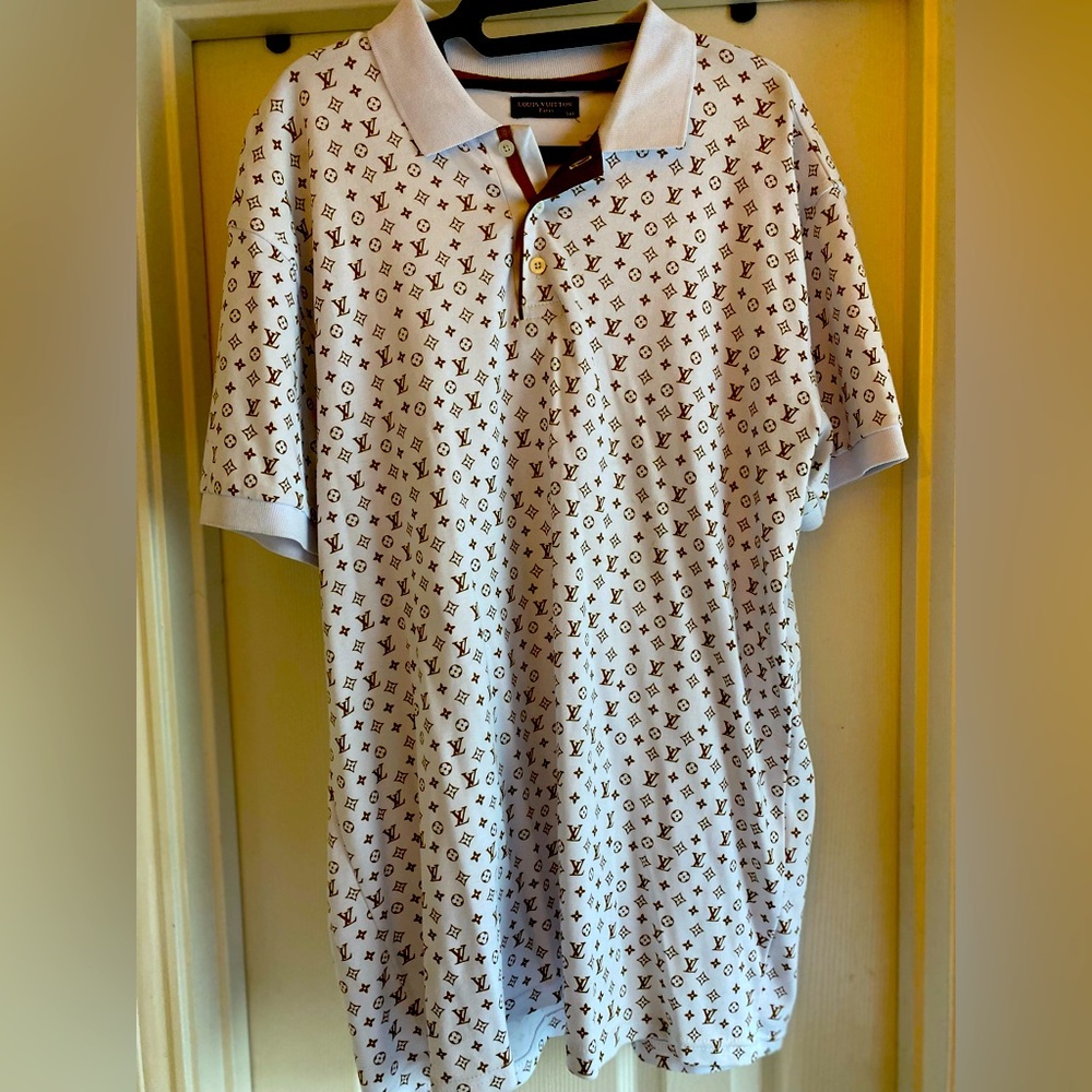Louis Vuitton LV print Men’s polo shirt 3XL